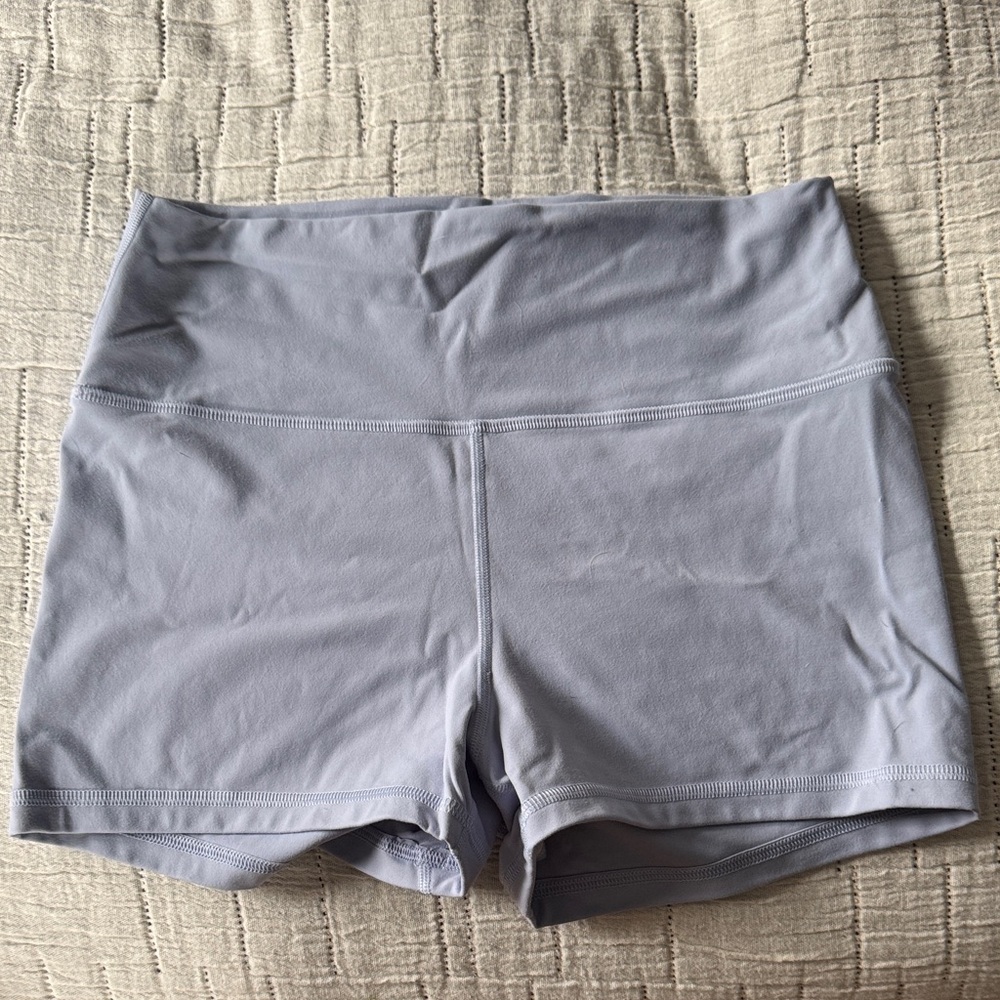 Fleo Women's Light Periwinkle High Waisted Shorts
